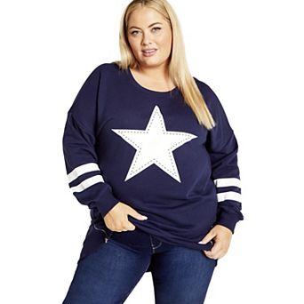 Avenue Women's Plus Size You're A Star Top