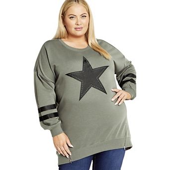 Avenue Women's Plus Size You're A Star Top
