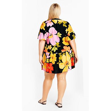 Avenue Women's Plus Size Trinity Print Dress