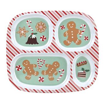 St. Nicholas Square® Gingerbread Divided Kids Plate