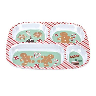 St. Nicholas Square® Gingerbread Divided Kids Plate
