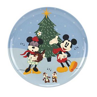 Disney's Mickey Mouse & Minnie Mouse Holiday Salad Plate by St. Nicholas Square®