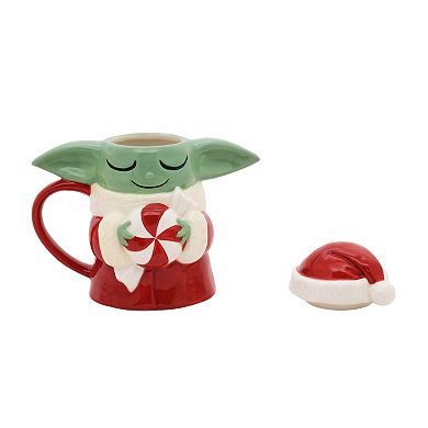 St. Nicholas Square® Star Wars Grogu Santa Lidded Mug