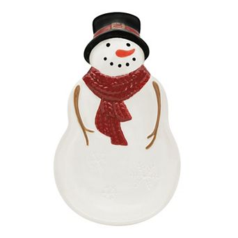 St. Nicholas Square® Snowman Ceramic Spoon Rest