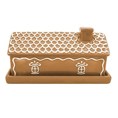 St. Nicholas Square® Gingerbread House Butter Dish