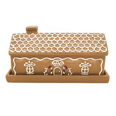St. Nicholas Square® Gingerbread House Butter Dish