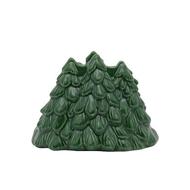St. Nicholas Square® Snowmen Napkin Holder with Christmas Tree Design