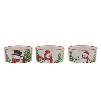 St. Nicholas Square® Set of 3 Snowmen Ramekins