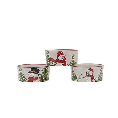 St. Nicholas Square® Set of 3 Snowmen Ramekins