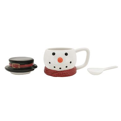 St. Nicholas Square® Snowman Lidded Mug & Spoon Set
