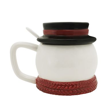 St. Nicholas Square® Snowman Lidded Mug & Spoon Set
