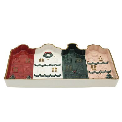 St. Nicholas Square® Holiday Homes Ceramic Serving Platter