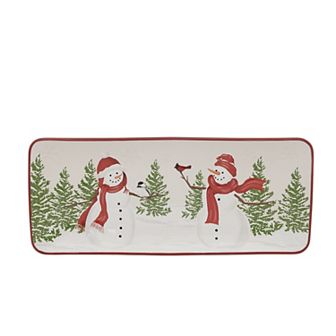 St. Nicholas Square® Snowmen Rectangular Serving Platter