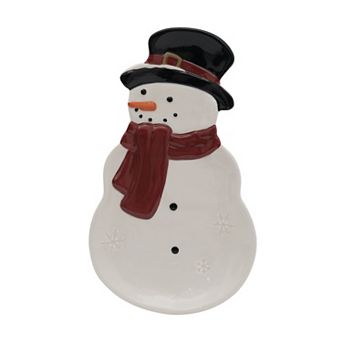 St. Nicholas Square® Snowman Shaped Serving Tray