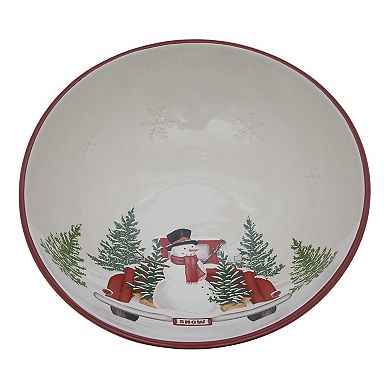 St. Nicholas Square® Snowman Design Serving Bowl