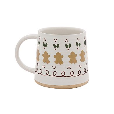 St. Nicholas Square® Gingerbread & Holly Ceramic Mug