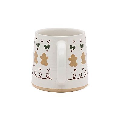 St. Nicholas Square® Gingerbread & Holly Ceramic Mug