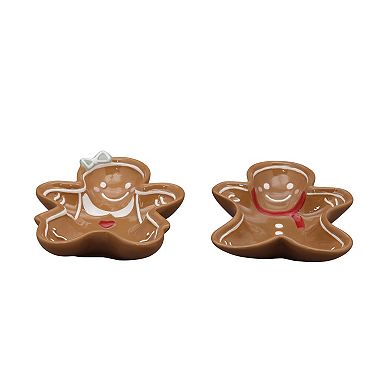 St. Nicholas Square® Gingerbread Figural Dip Bowls Set of 2