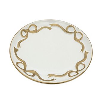 St. Nicholas Square® Gold Bow Appetizer Plate