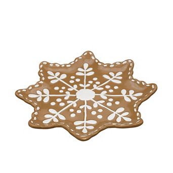 St. Nicholas Square® Gingerbread Snowflake Appetizer Plate