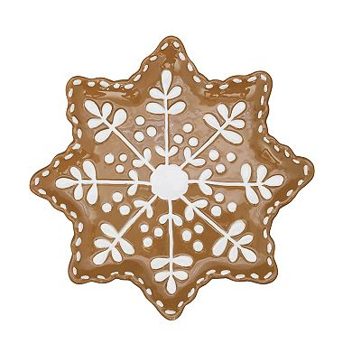 St. Nicholas Square® Gingerbread Snowflake Appetizer Plate