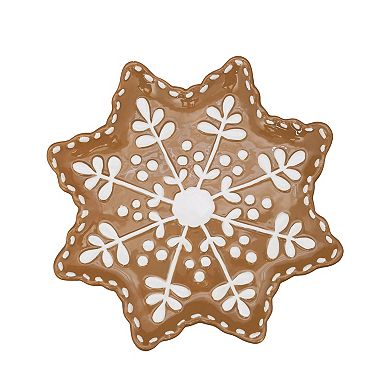 St. Nicholas Square® Gingerbread Snowflake Appetizer Plate