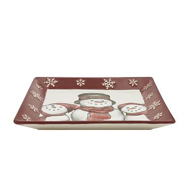 St. Nicholas Square Yuletide Square Dinner Plate