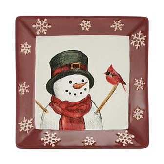 St. Nicholas Square Yuletide Square Salad Plate