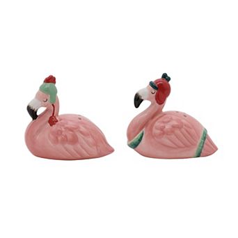 St. Nicholas Square® Holiday Flamingo Salt & Pepper Set