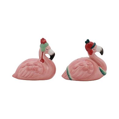 St. Nicholas Square® Holiday Flamingo Salt & Pepper Set