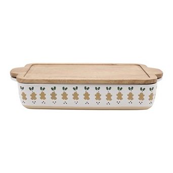 St. Nicholas Square® Festive Gingerbread Baker & Trivet