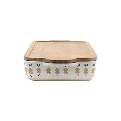 St. Nicholas Square® Festive Gingerbread Baker & Trivet
