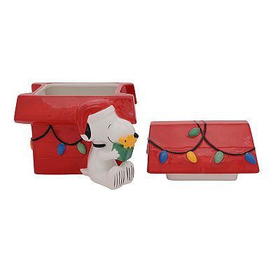 St. Nicholas Square Peanuts Holiday Cookie Jar