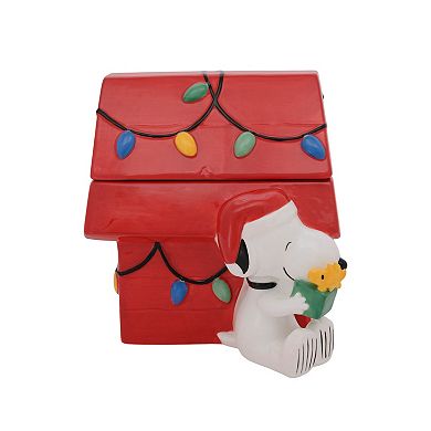 St. Nicholas Square Peanuts Holiday Cookie Jar
