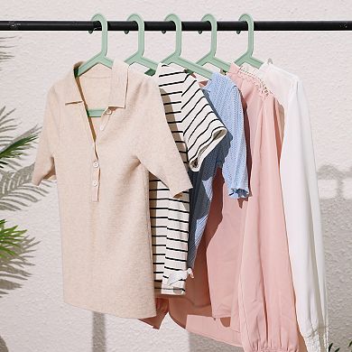 30 Pack Hangers, Plastic Durable Space Saving Clothes Hangers for Clothing, Closet, or Coats