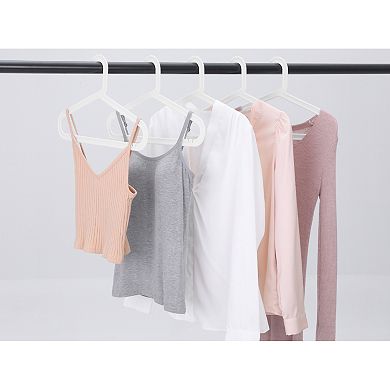 20 Pack Plastic Hangers, Durable Space Saving Clothes Hangers for Clothing, Closet, Shirts, or Pants