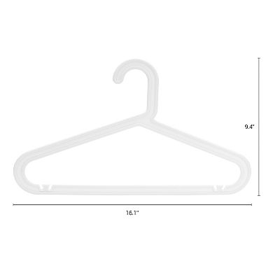 20 Pack Plastic Hangers, Durable Space Saving Clothes Hangers for Clothing, Closet, Shirts, or Pants