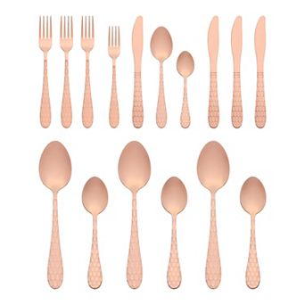 16 pc Silverware Set, Stainless Steel Flatware Knife, Spoons and Forks Set, Cutlery Serving Set