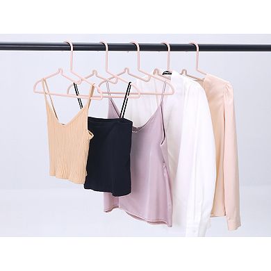 30 Pack Plastic Hangers, Non-Slip Space Saving Clothes Hangers for Clothing, Closet, Coats or Shirts