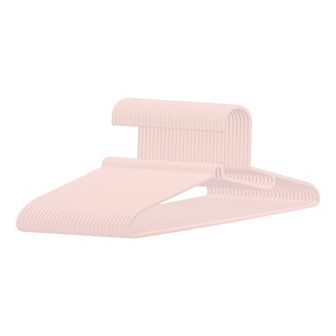 30 Pack Plastic Hangers, Non-Slip Space Saving Clothes Hangers for Clothing, Closet, Coats or Shirts