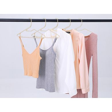 10 Pack Hangers, Plastic Durable Space Saving Clothes Hangers for Clothing, Closet, Pants, or Shirts