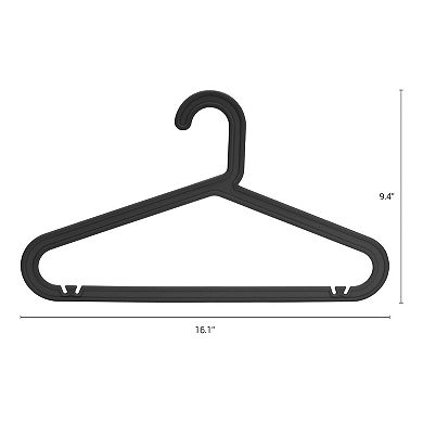 10 Pack Plastic Pants Hangers, Durable Space Saving Clothes Hangers for Coats, Shirts, Pants, Jeans