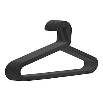 10 Pack Plastic Pants Hangers, Durable Space Saving Clothes Hangers for Coats, Shirts, Pants, Jeans