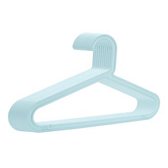 10 Pack Plastic Pants Hangers, Durable Space Saving Clothes Hangers for Coats, Shirts, Pants, Jeans