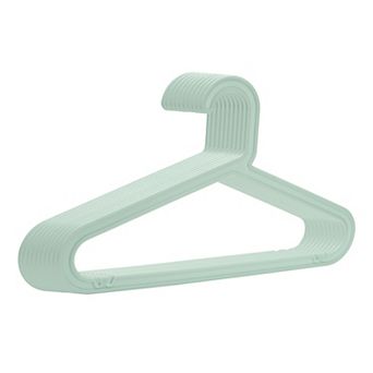 10 Pack Plastic Pants Hangers, Durable Space Saving Clothes Hangers for Coats, Shirts, Pants, Jeans