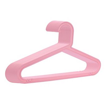10 Pack Plastic Pants Hangers, Durable Space Saving Clothes Hangers for Coats, Shirts, Pants, Jeans