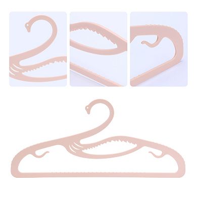 20 Pack Plastic Swan Hangers, Durable Non-Slip Space Saving Clothes Hangers for Clothing, Closet