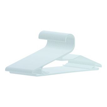 30 Pack Plastic Hangers with Non-Slip Hook, Space Saving Clothes Hangers for Clothing, Closet, Pants