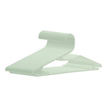 30 Pack Plastic Hangers with Non-Slip Hook, Space Saving Clothes Hangers for Clothing, Closet, Pants