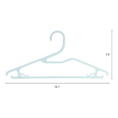 20 Pack Hangers, Plastic Pants Hangers with Non-Slip Hook, Space Saving Clothes Hangers for Clothing